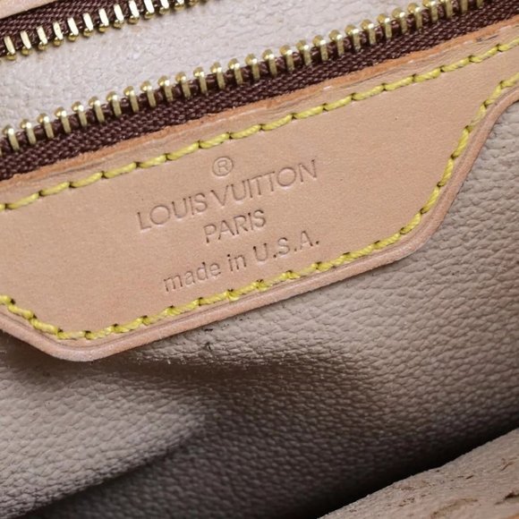 LOUIS VUITTON BUCKET PM Shoulder Tote Bag Monogram Leather Brown - Picture 15 of 15